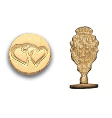 Wax Seal Stamp, Double Hearts